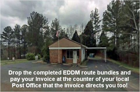 Drop off your EDDM mailing at your local Post Office counte | Gospel Postcard Evangelism